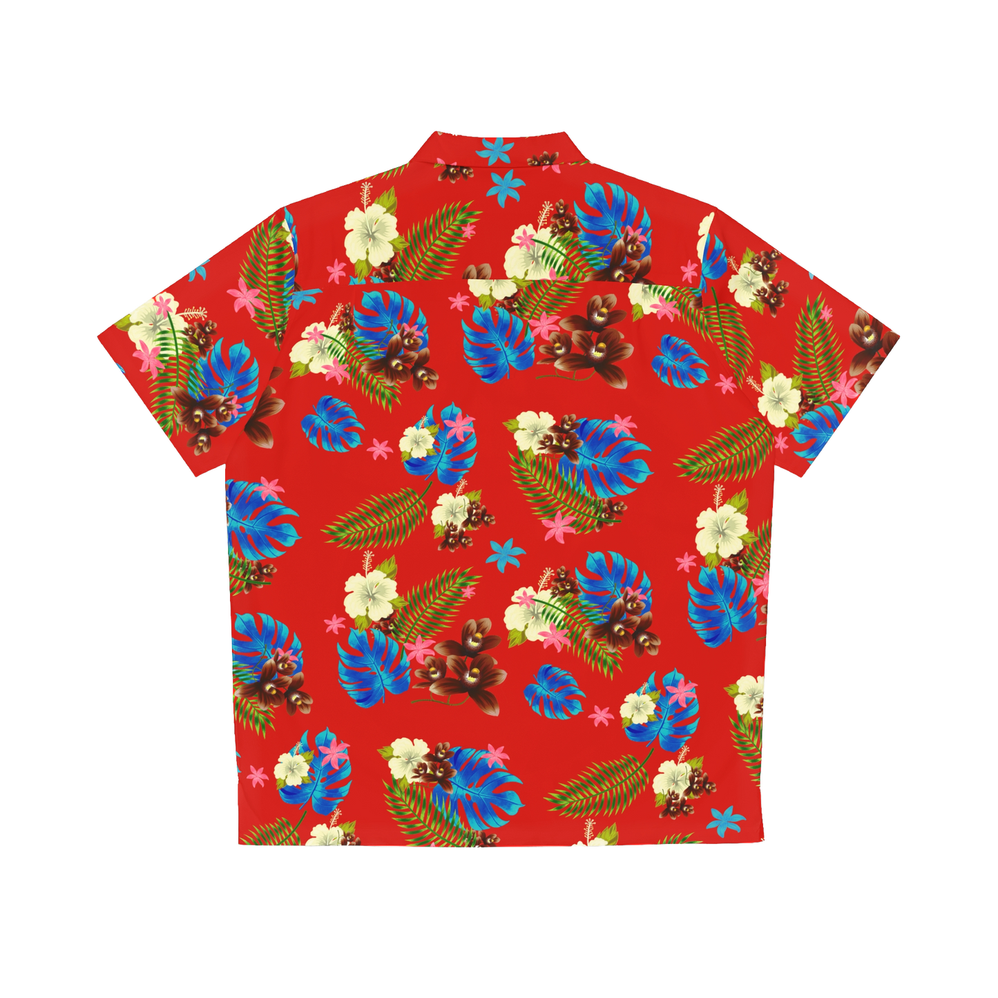 DON'T LOOK BEHIND YOU. HAWAIIAN BUTTON UP SHIRT