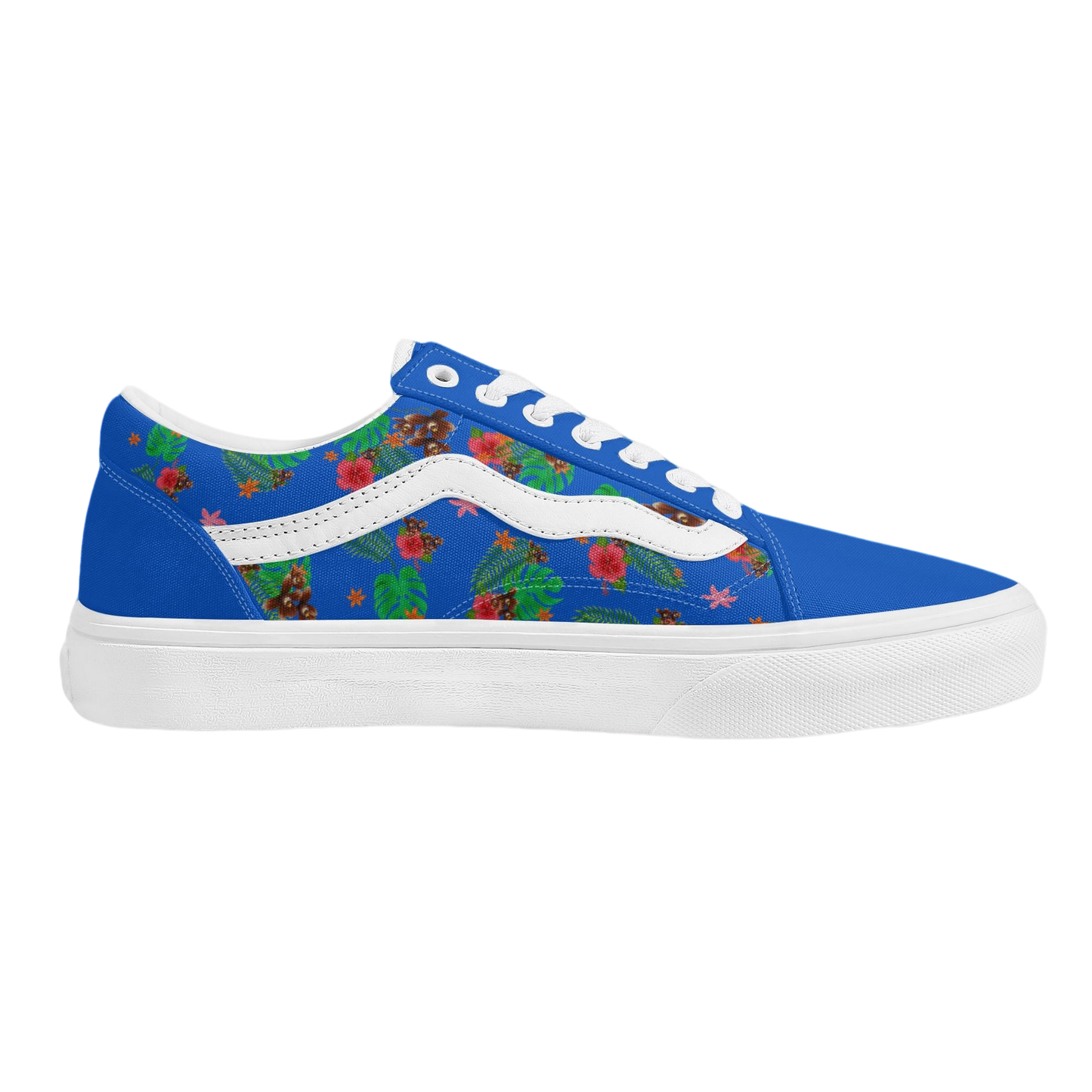 DON'T LOOK BEHIND YOU. HAWAIIAN PRINT VANS