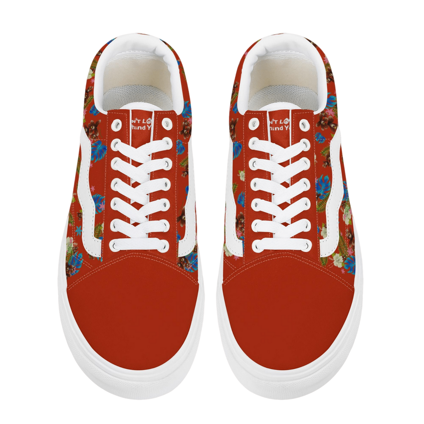 DON'T LOOK BEHIND YOU. HAWAIIAN PRINT VANS