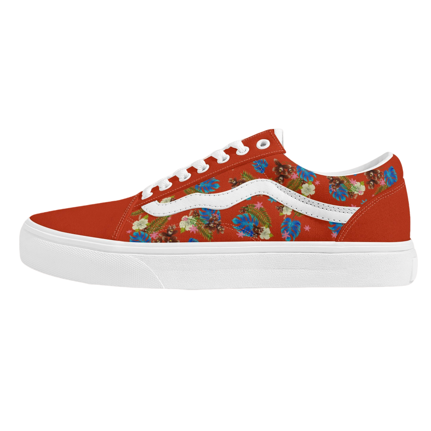 DON'T LOOK BEHIND YOU. HAWAIIAN PRINT VANS