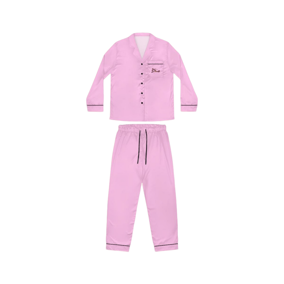 JIMMY'S DONUTS SATIN PAJAMAS