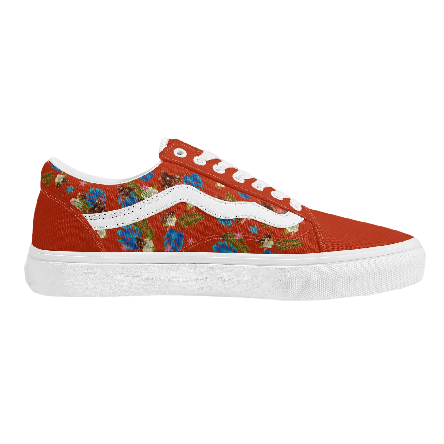 DON'T LOOK BEHIND YOU. HAWAIIAN PRINT VANS