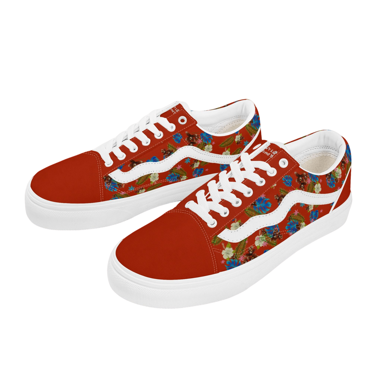 DON'T LOOK BEHIND YOU. HAWAIIAN PRINT VANS