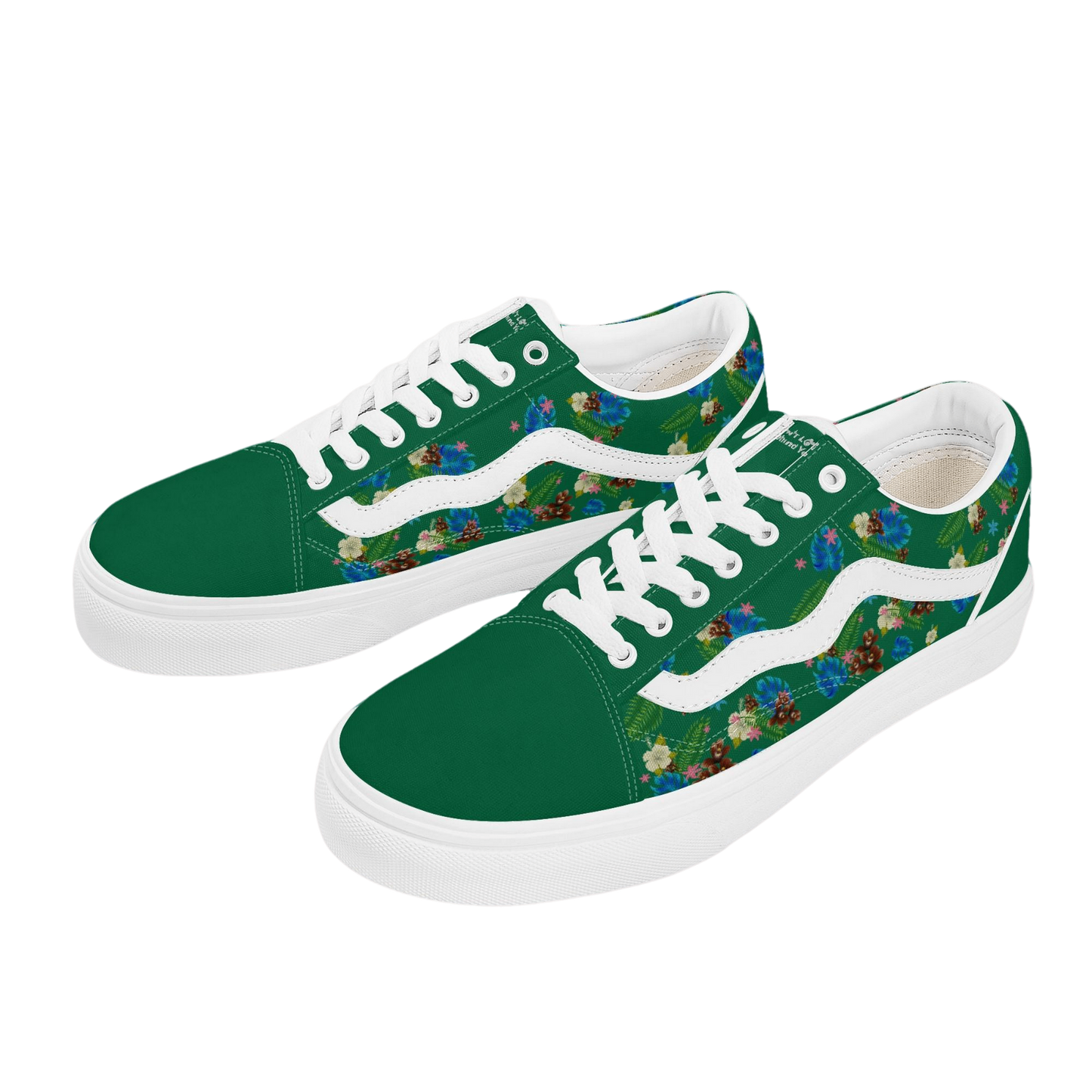 DON'T LOOK BEHIND YOU. HAWAIIAN PRINT VANS