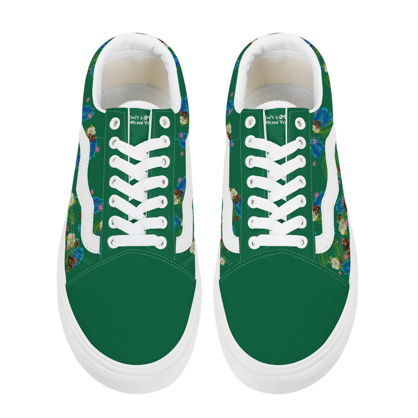 DON'T LOOK BEHIND YOU. HAWAIIAN PRINT VANS