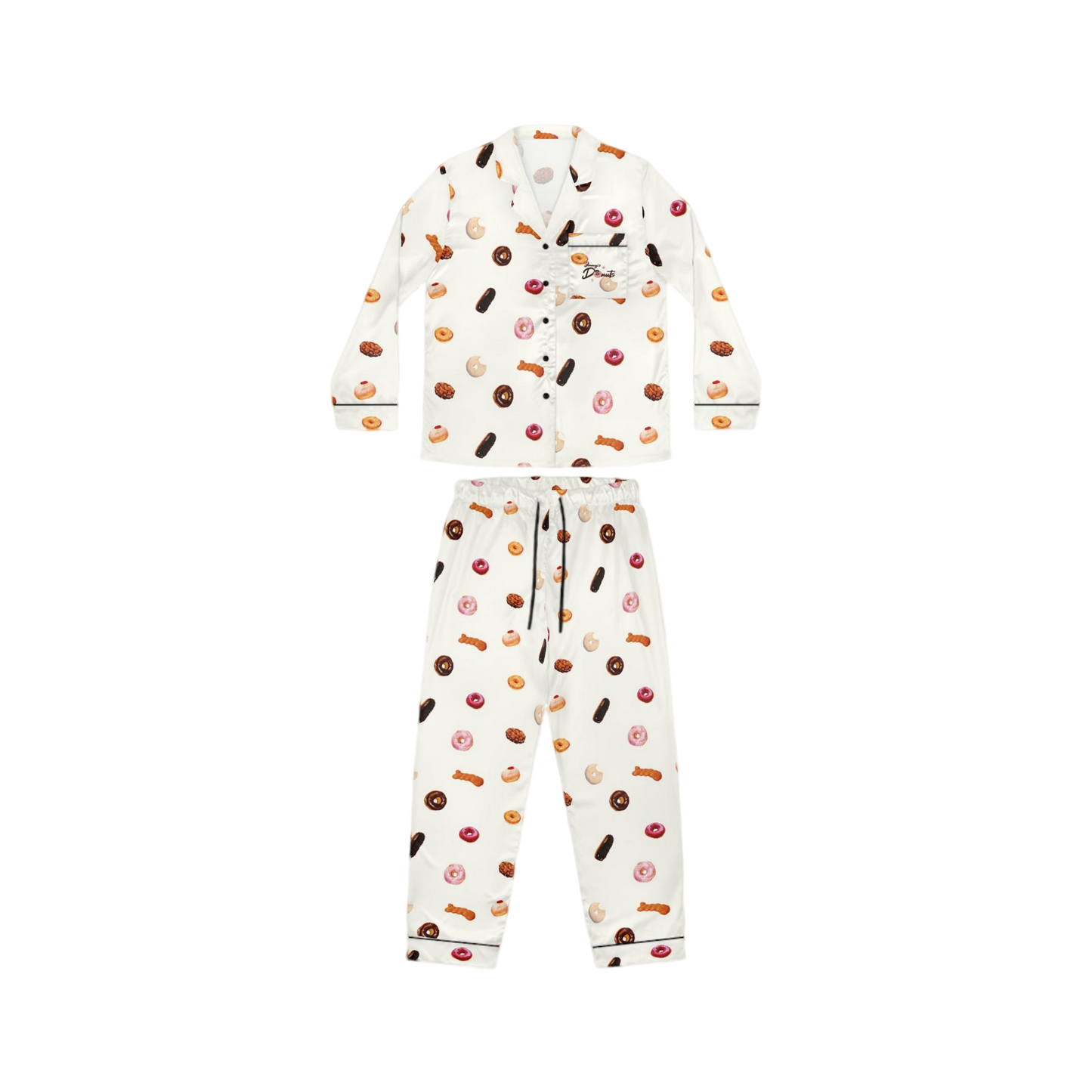 JIMMY'S DONUTS SATIN PAJAMAS