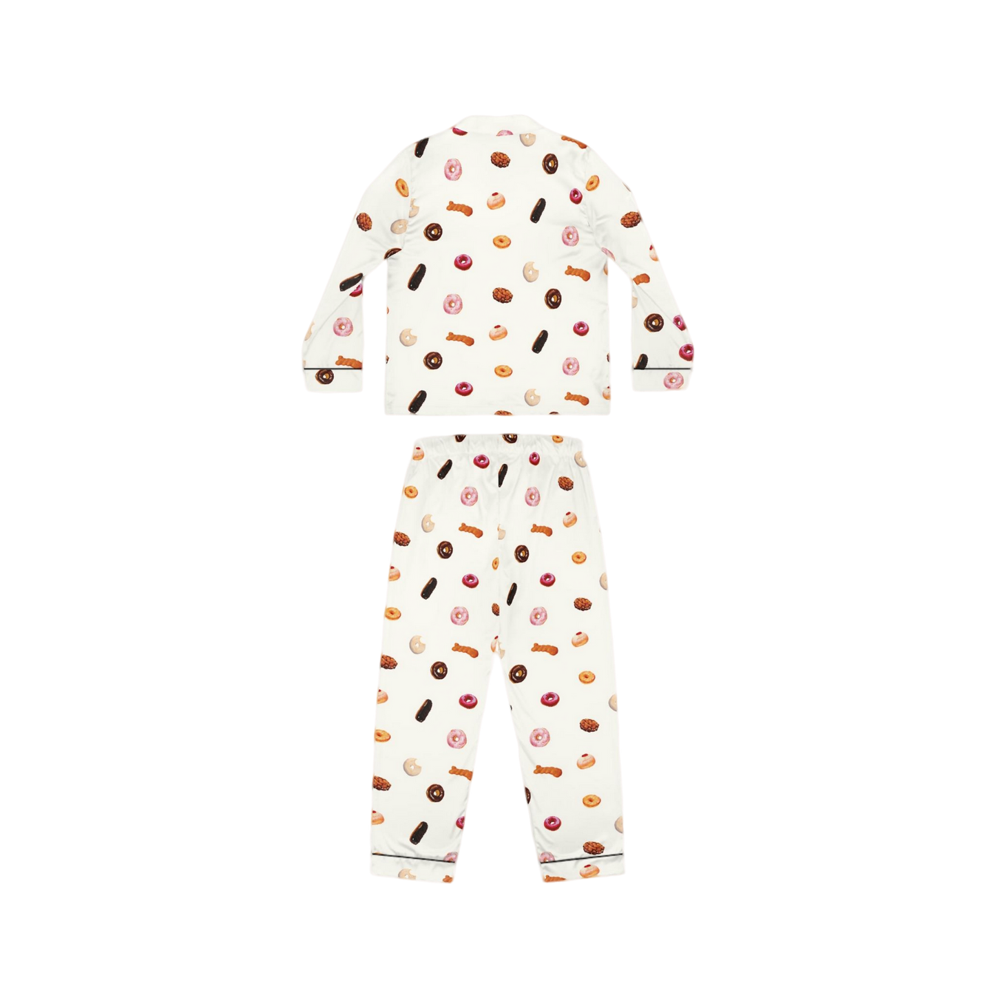 JIMMY'S DONUTS SATIN PAJAMAS